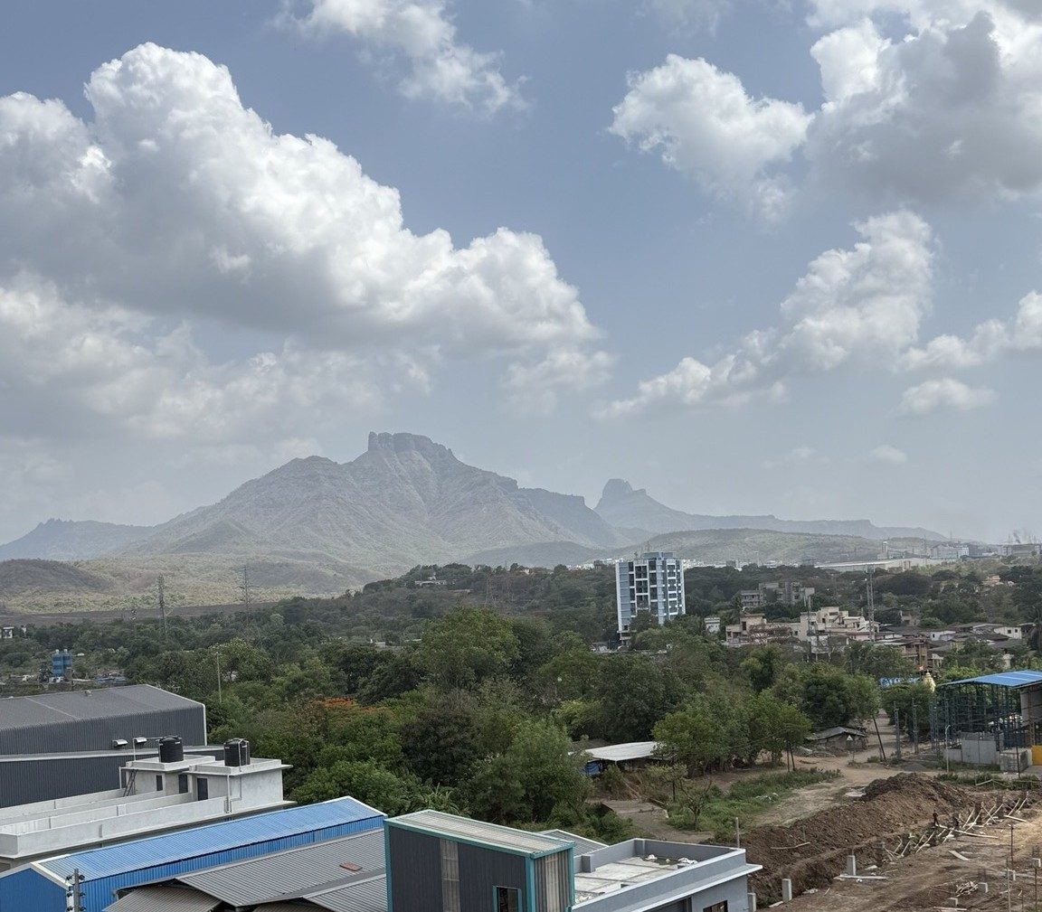 View from the Arkap Knits plant at Chikhloli MIDC, Ambernath